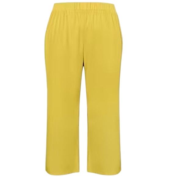 NWT ~ 2 Piece Yellow Pantsuit Blouse & Pants Casual Outfit ~ Womens Plus Size 3X - Picture 4 of 4
